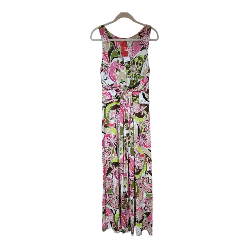 V Cristina Cotton V Neck Maxi Dress Size‎ Small Boho Floral